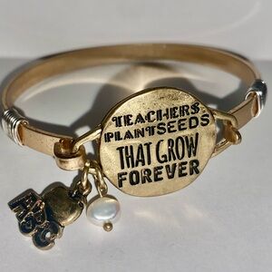 Gold Teacher Bangle